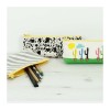 Organic cotton pencil case stripes